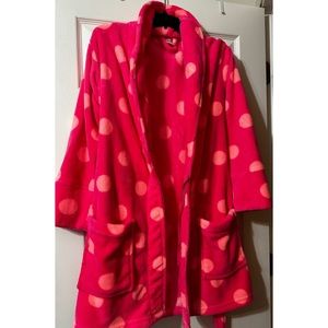 VS PINK Polka Dot Bling Robe